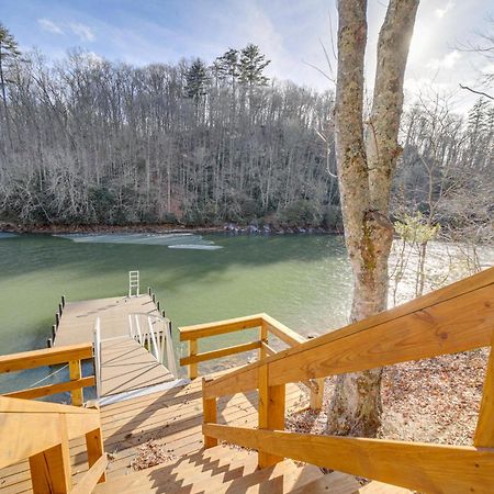 Lakeside Cashiers Cabin With Private Boat Dock! Cullowhee Ngoại thất bức ảnh